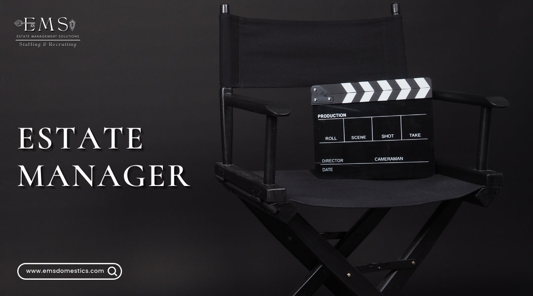 Director's chair with a clapperboard, symbolizing the leading role of an Estate Manager.